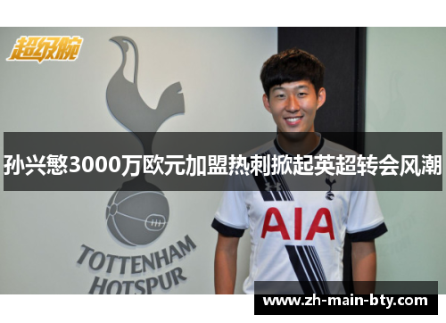 孙兴慜3000万欧元加盟热刺掀起英超转会风潮 孙兴慜3000万欧元加盟热刺掀起英超转会风潮