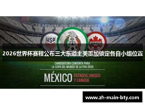 2026世界杯赛程公布三大东道主美墨加锁定各自小组位置